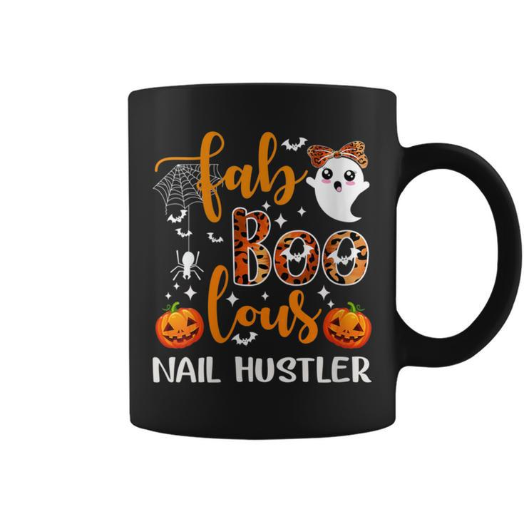 Faboolous Nail Hustler Nail Tech & Nail Boss Happy Halloween Coffee Mug