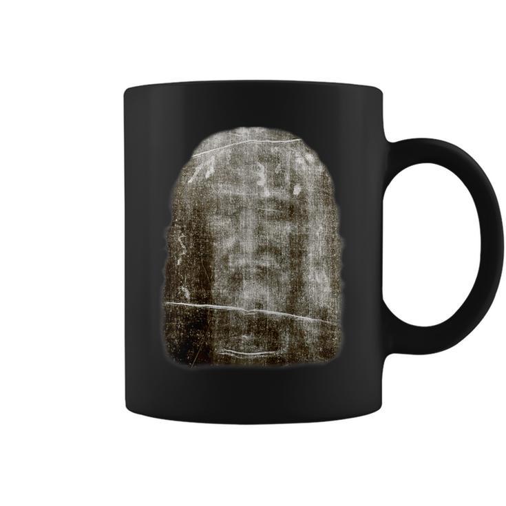 Face Of Our Lord Jesus Christ From The Holy Shroud Of Turin Coffee Mug