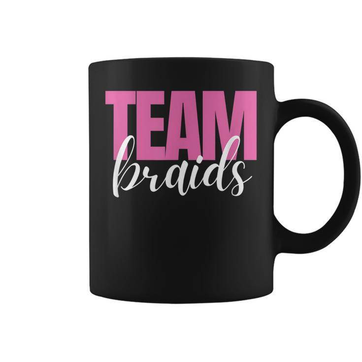 Fades Or Braids Gender Reveal Team Braids Coffee Mug