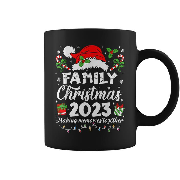Family Christmas 2023 Pajamas Matching Squad Santa Elf Xmas Coffee Mug