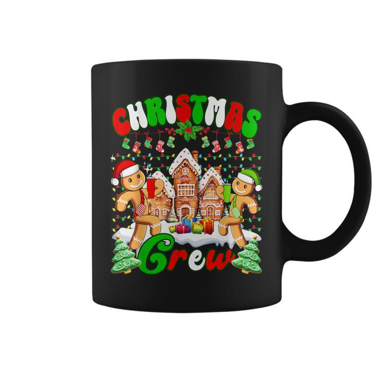 Family Christmas Crew Cookie Gingerbread Xmas Lights Coffee Mug