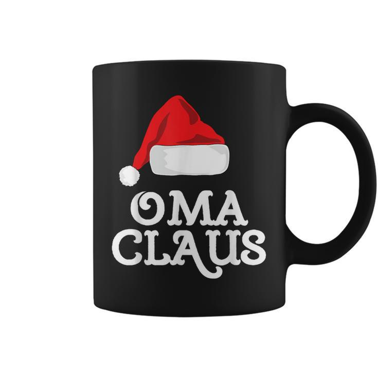 Family Oma Claus Christmas Santa's Hat Pajama Matching Coffee Mug