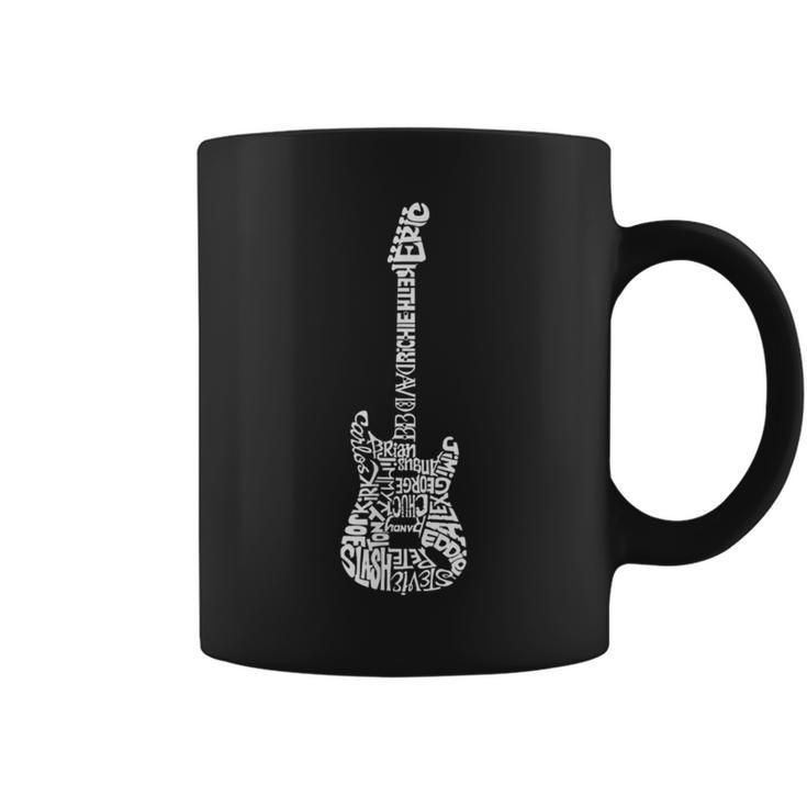 Famous Guitarist Retro Guitar Coffee Mug