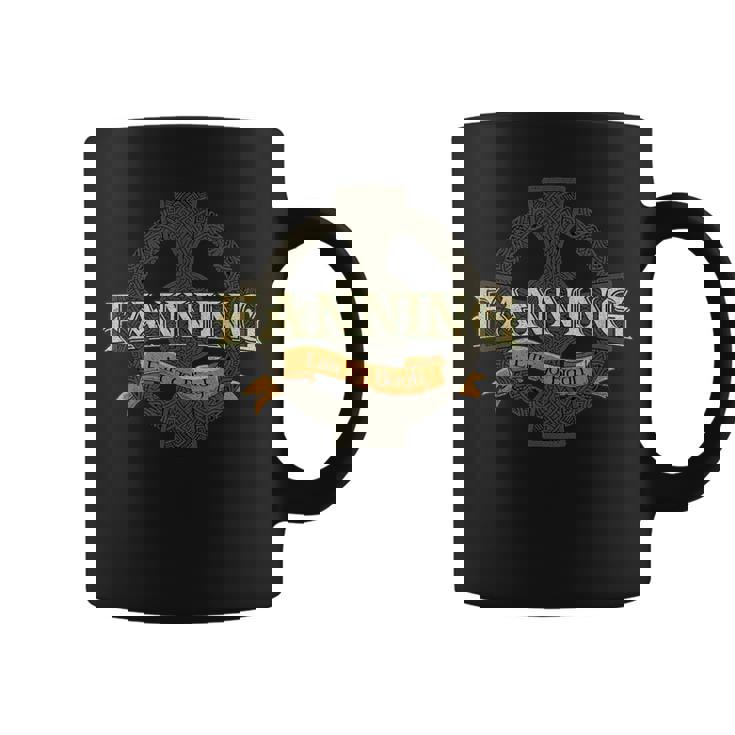 Fanning Irish Surname Fanning Irish Family Name Celtic Cross Coffee Mug