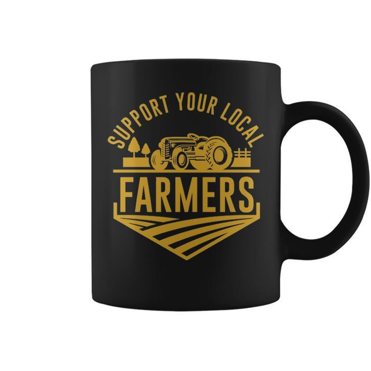 Farm Local Food Patriotic Farming Idea Farmer Coffee Mug