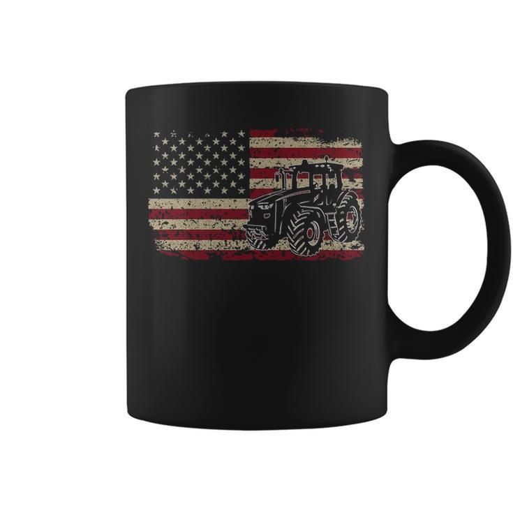 Farm Tractors America Flag I Patriotic Farming Pullover Coffee Mug