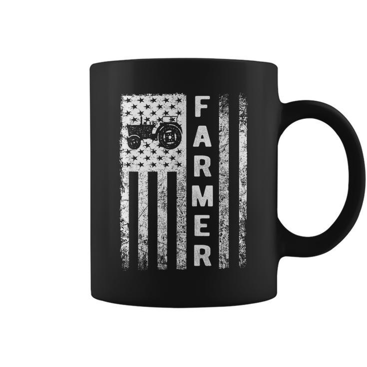 Farmer Flag Usa Flag Farmer Outfit For Farmer Coffee Mug