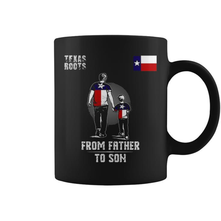 Father To Son Texas Coffee Mug