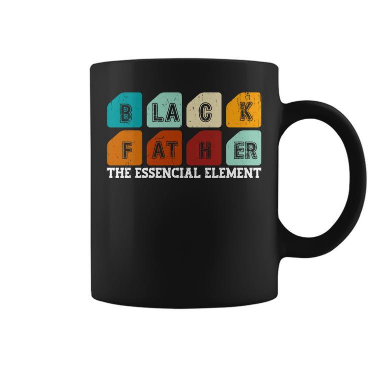 Father's Day Black Father The Essencial Element Science Dad Coffee Mug