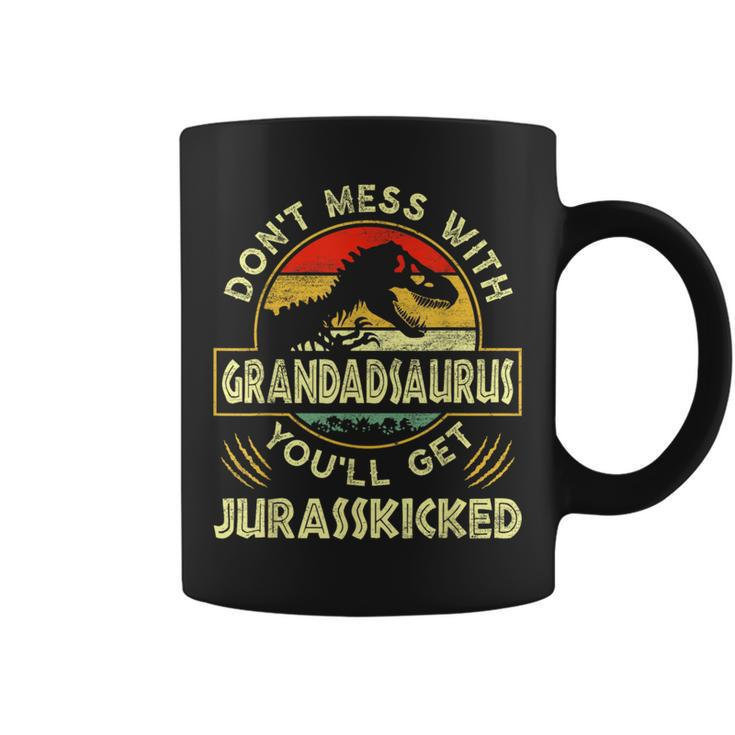 Father's Day Family Matching Grandad Dinosaurs Christmas Coffee Mug
