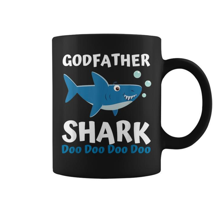Fathers Day From Godson Goddaughter Godfather Shark Coffee Mug