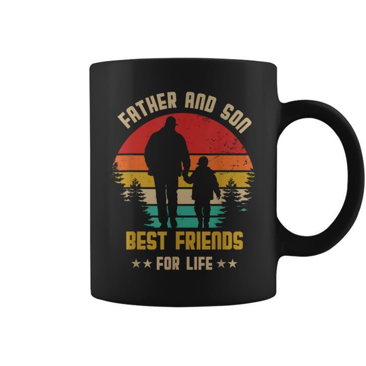 Fathers Day Son Holding Dad Hand Father And Son Matching Coffee Mug