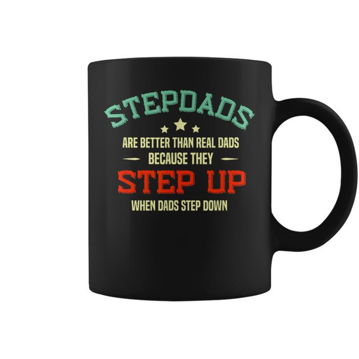 Fathers Day Step Dad Stepped Up Stepfather Coffee Mug