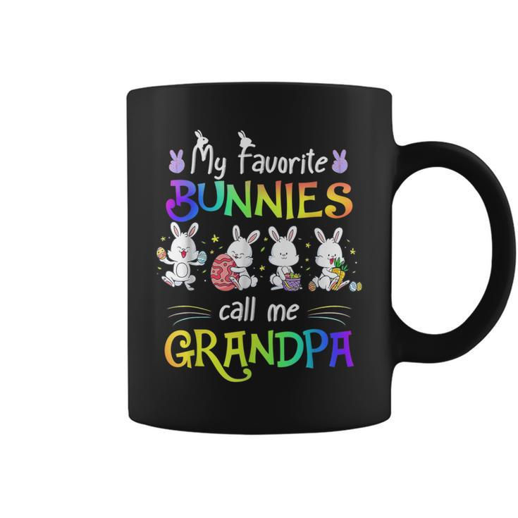 My Favorite Bunnies Call Me Grandpa Bunny Easter Day Coffee Mug