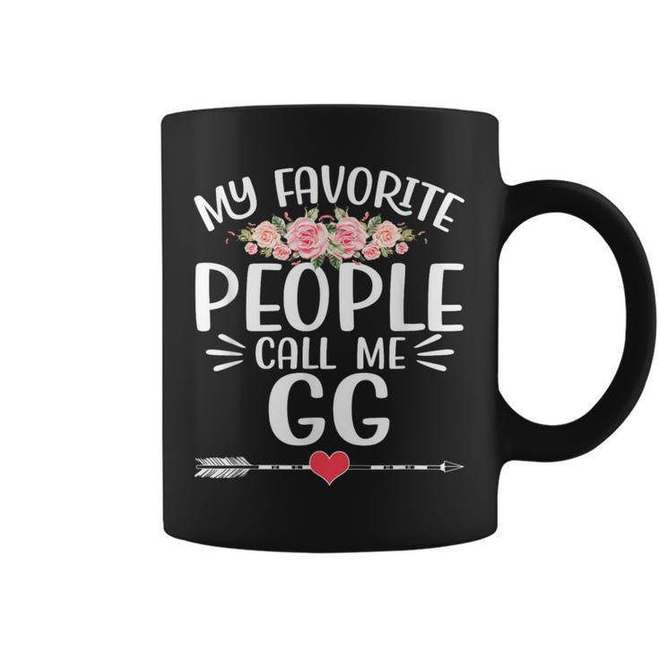 My Favorite People Call Me Gg Floral Mother's Day Coffee Mug