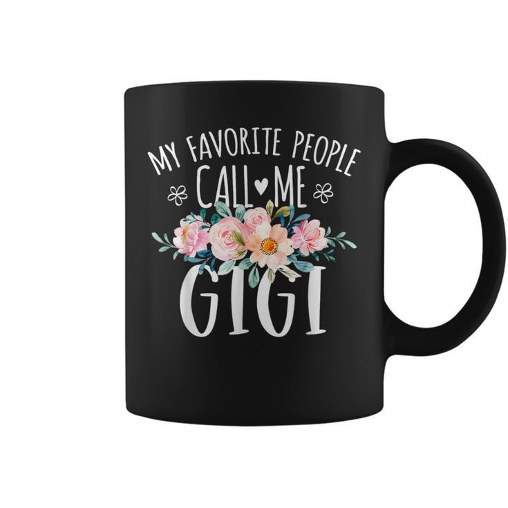 My Favorite People Call Me Gigi Floral Birthday Gigi Coffee Mug