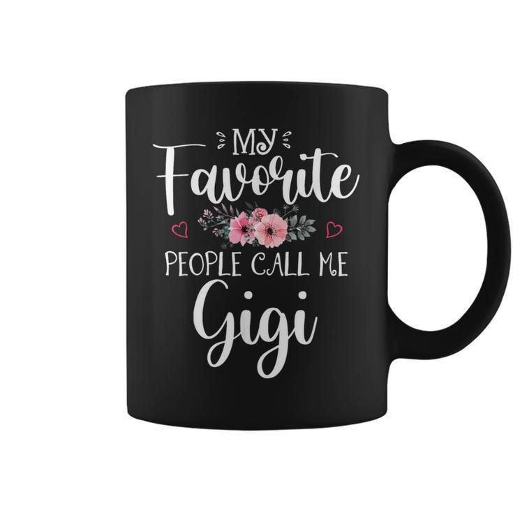 My Favorite People Call Me Gigi Floral Mother's Day Coffee Mug