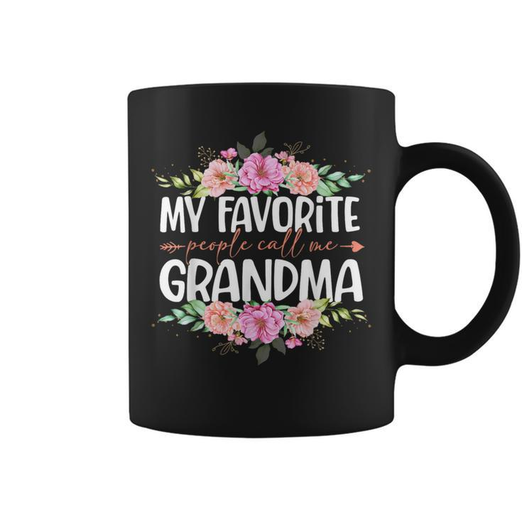My Favorite People Call Me Grandma Floral Mother's Day Coffee Mug