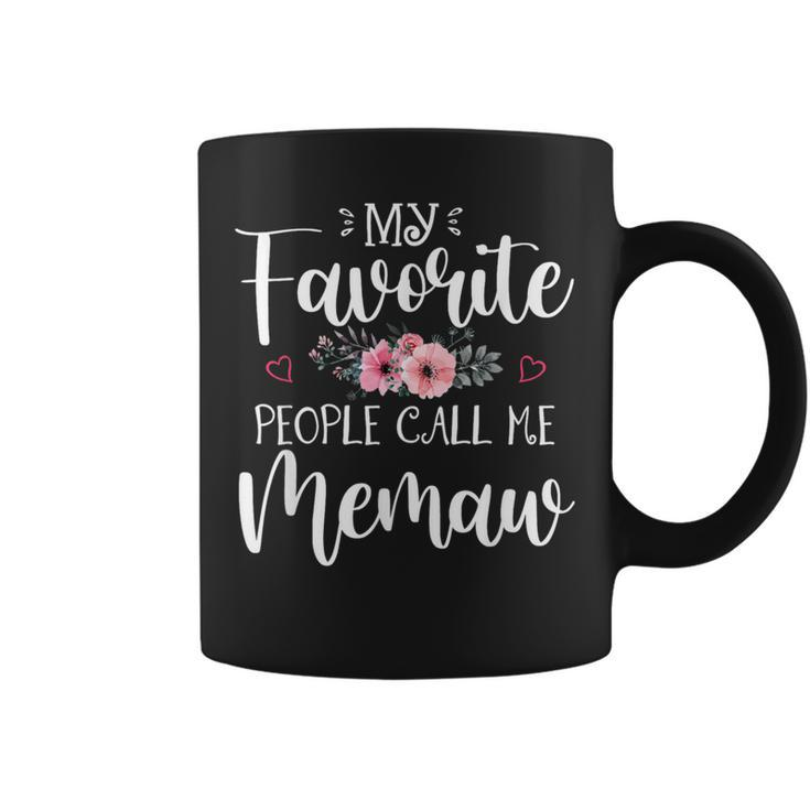 My Favorite People Call Me Memaw Floral Mother's Day Coffee Mug