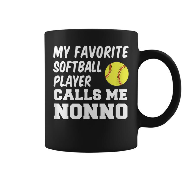 My Favorite Softball Player Calls Me Nonno Italian Grandpa Coffee Mug
