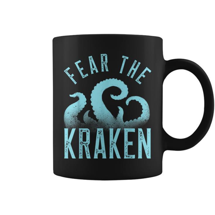 Fear The Kraken Vintage Kraken Tentacles Octopus Kraken Coffee Mug