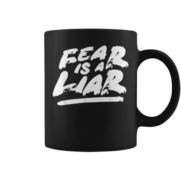 Fear Is A Liar Confident Believer Inspirational Coffee Mug