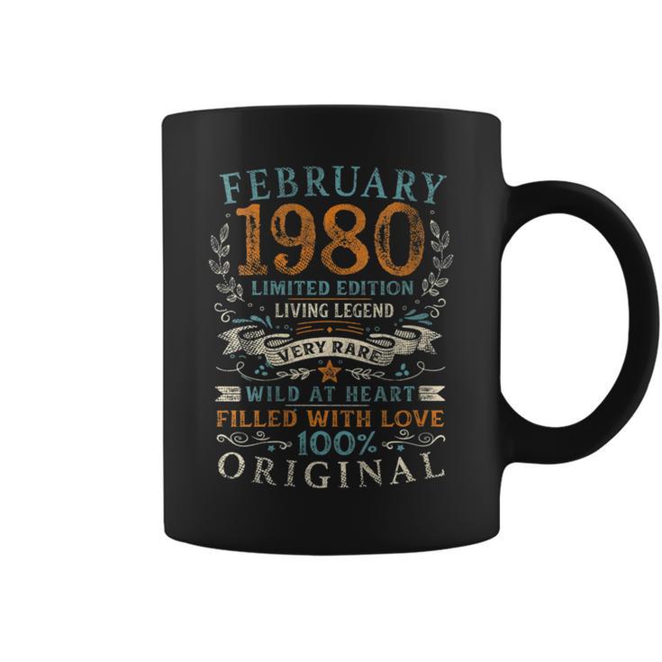 February 1980 Limited Edition Bday 43Rd Birthday Coffee Mug