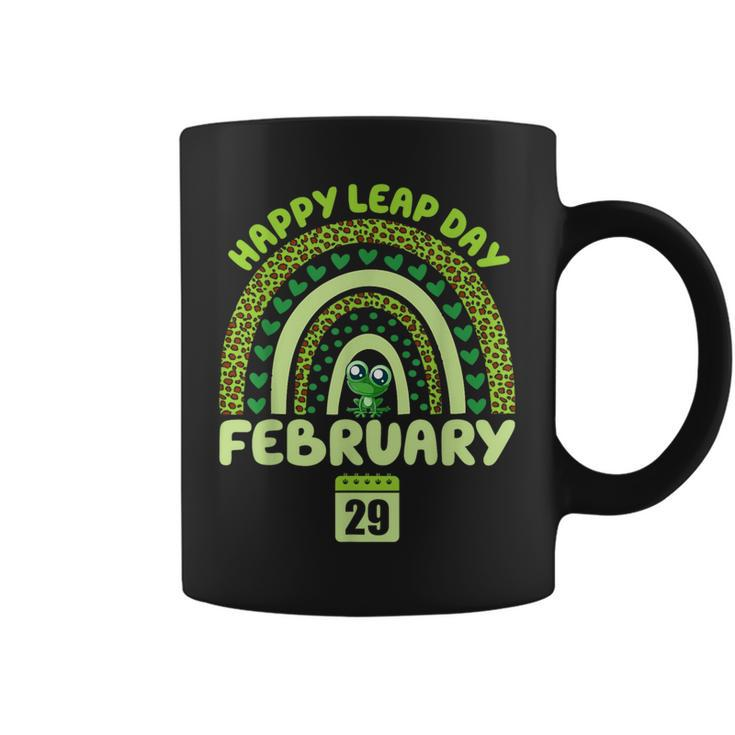 February 29Th Leap Day Frog Rainbow Matching Leap Year 2024 Coffee Mug