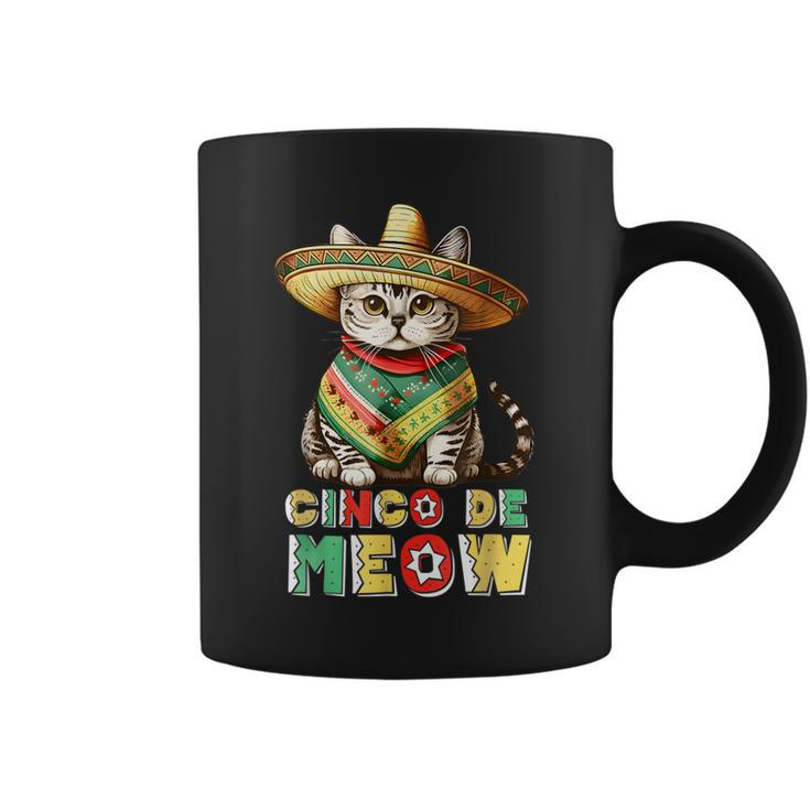 Feliz Cinco De Meow Mexican Cat Fiesta 5 De Mayo Coffee Mug