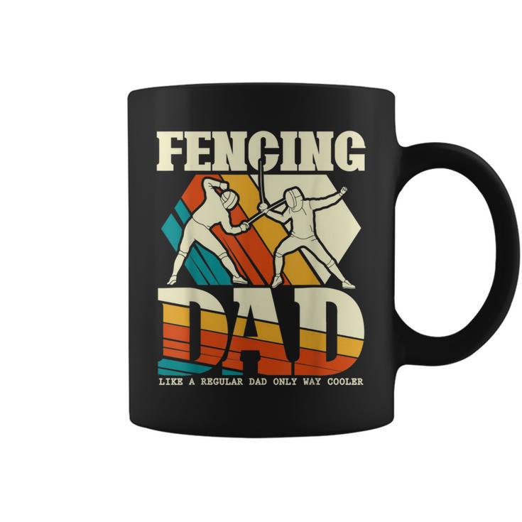 Fencing Dad Sword Saber Epee Fencer Father's Day Coffee Mug