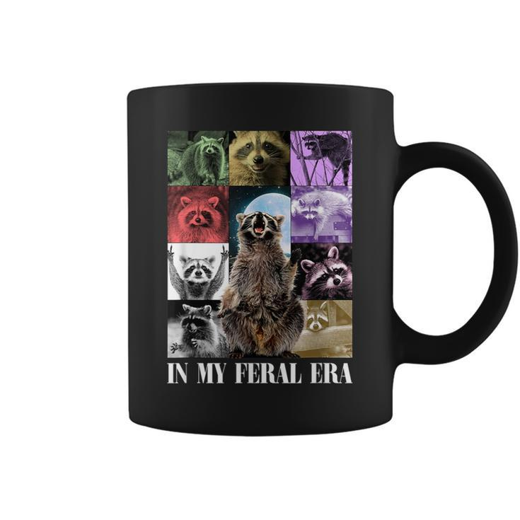 In My Feral Era Awesome Raccoon Raccoon Cringy Meme Coffee Mug