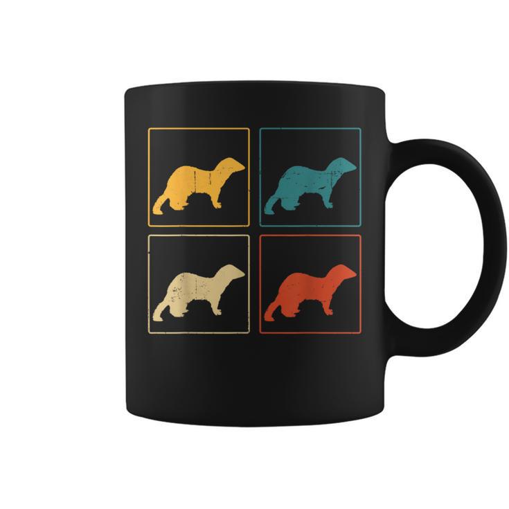 Ferret Lover Retro Weasel Vintage Coffee Mug