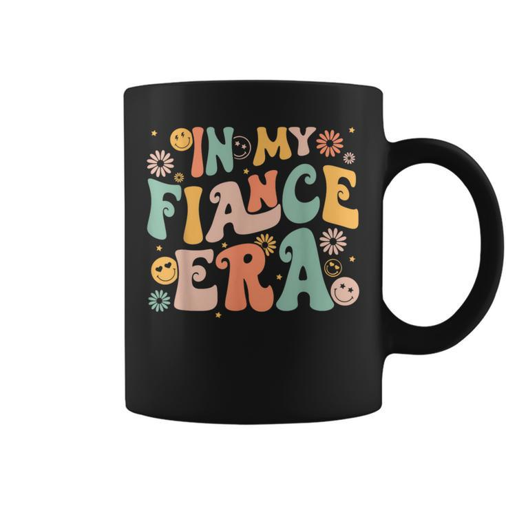 In My Fiance Era Retro Vintage Groovy Fiance Engagement Coffee Mug