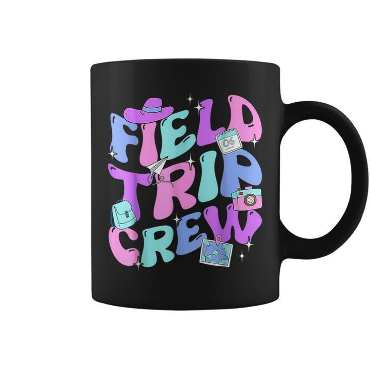 Field Trip Crew Groovy Field Day Last Day Of School Matching Coffee Mug