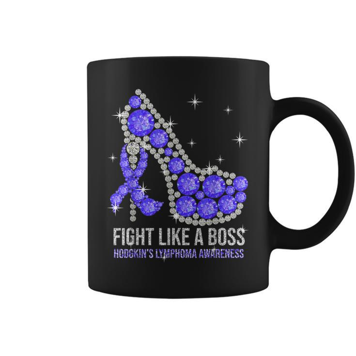 Fight Like A Boss Fabulous Hodgkin Lymphoma Awareness Coffee Mug