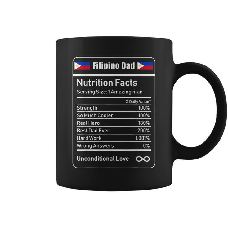 Filipino Dad Nutrition Facts Fathers Day Coffee Mug