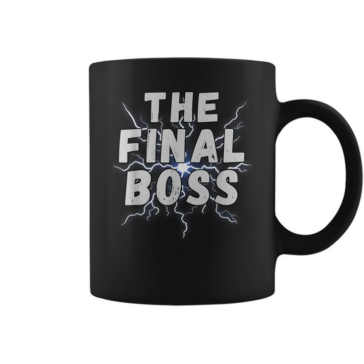The Final Boss Rock Lightning Wrestling Rock Final Boss Coffee Mug