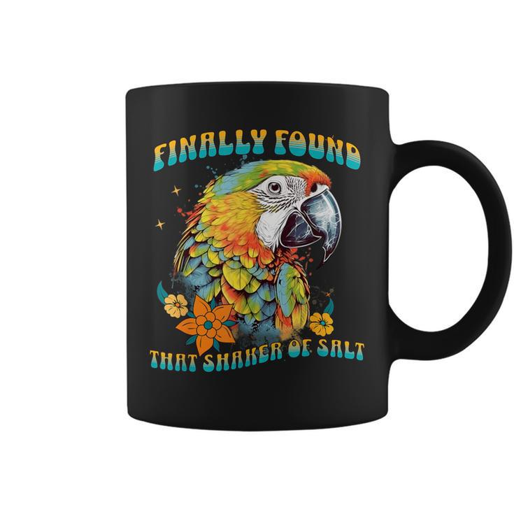 Finally Found That Shaker Of Salt Parrot Head Graphic Groovy Coffee Mug