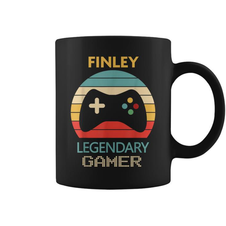 Finley Name Personalised Legendary Gamer Coffee Mug