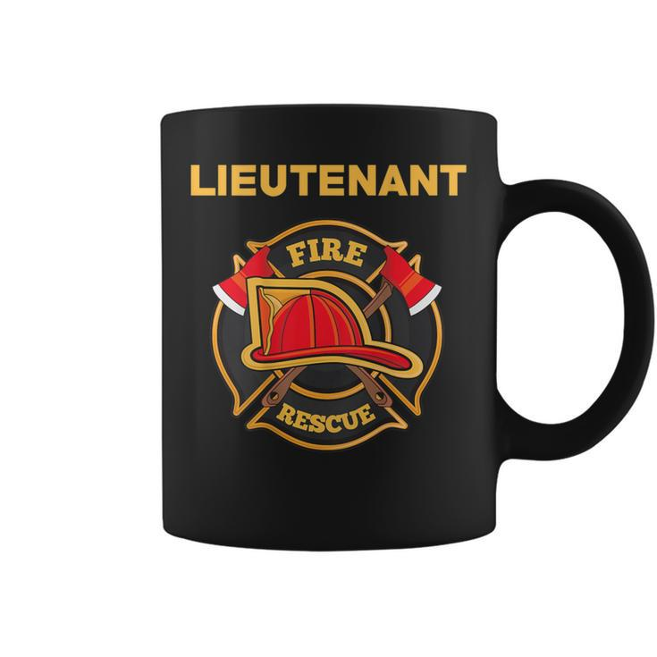 Fire Rescue Lieutenant Department For Firefighters Coffee Mug