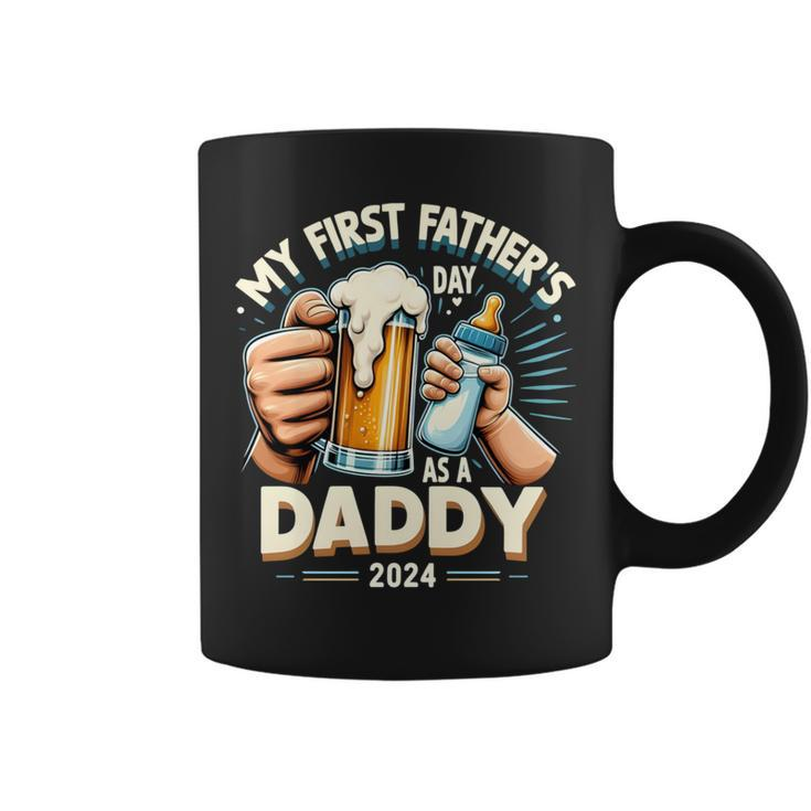 My First Father's Day As A Daddy Black Dad Black Father Coffee Mug
