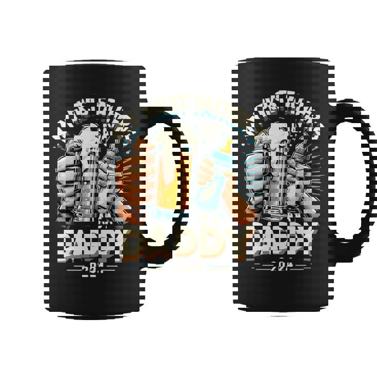 My First Father's Day As A Daddy Black Dad Black Father Coffee Mug