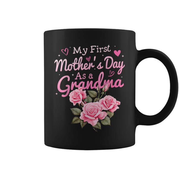 My First Mother's Day As A Grandma Happy 2024 Coffee Mug