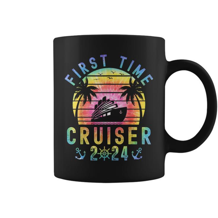 First Time Cruiser 2024 Retro Cruise Family Friend Vacation Coffee Mug