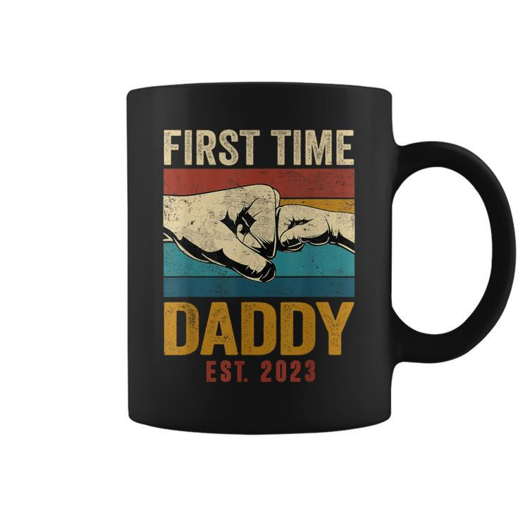 First Time Daddy Est 2023 Father's Day Promoted To Dad Coffee Mug