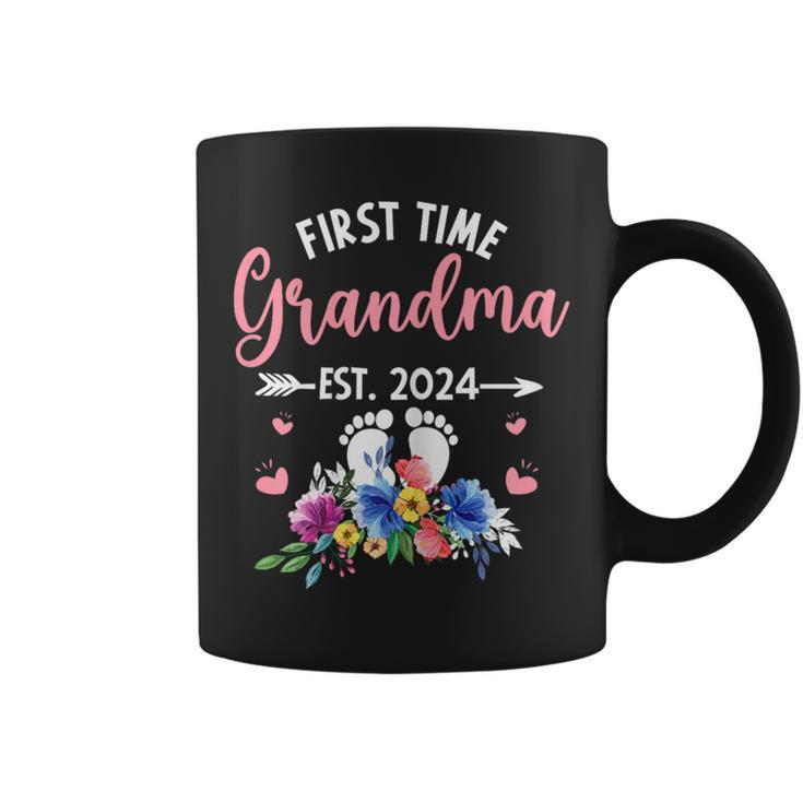First Time Grandma Est 2024 Mother's Day Grandmother Coffee Mug