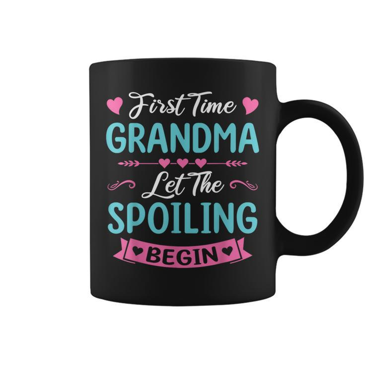 First Time Grandma New Grandma Baby Announcement Coffee Mug