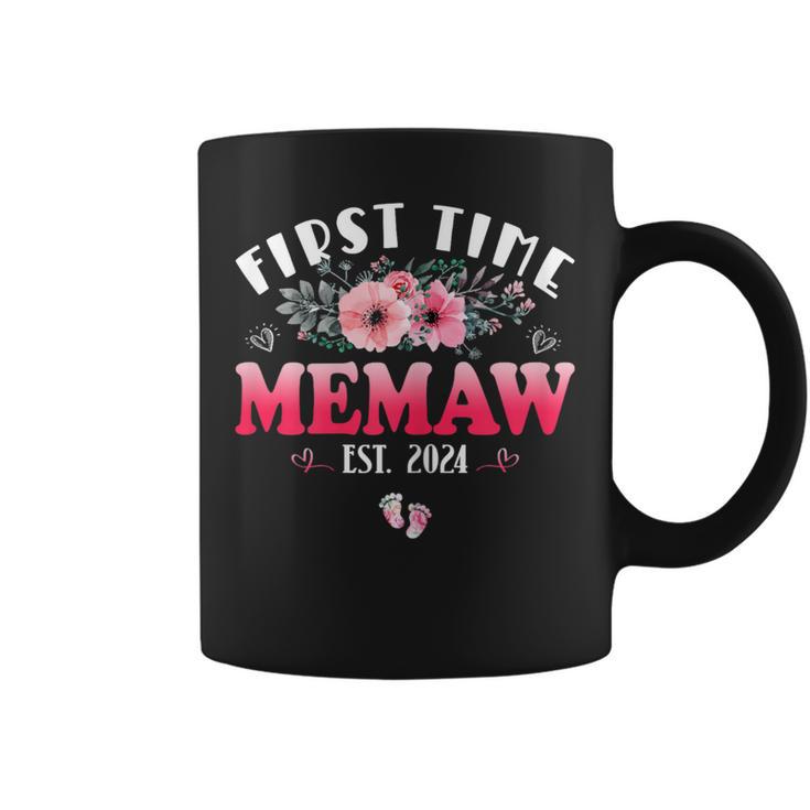 First Time Memaw 2024 Mother's Day Soon To Be Memaw Coffee Mug