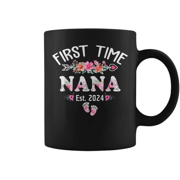 First Time Nana 2024 Mother's Day Soon To Be Nana Coffee Mug