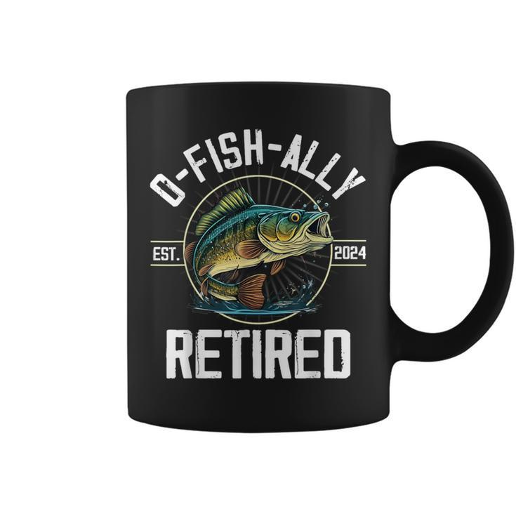 Fisherman Fishing Retirement O-Fish-Ally Retired 2024 Coffee Mug